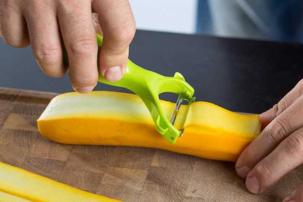 Table: Steps to Freeze Yellow Squash